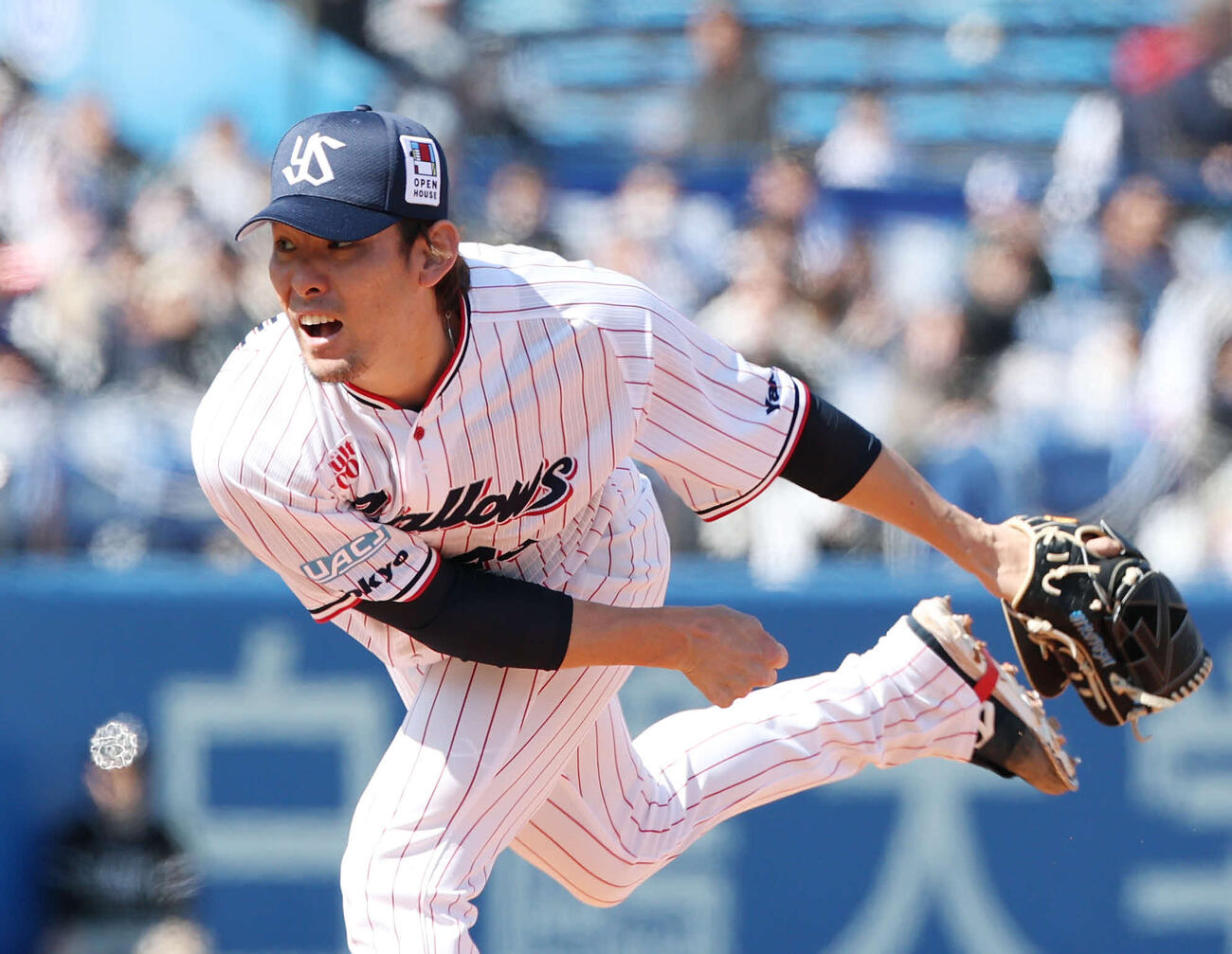 ヤクルト対オリックス　ヤクルト先発の高梨（撮影・宮地輝）