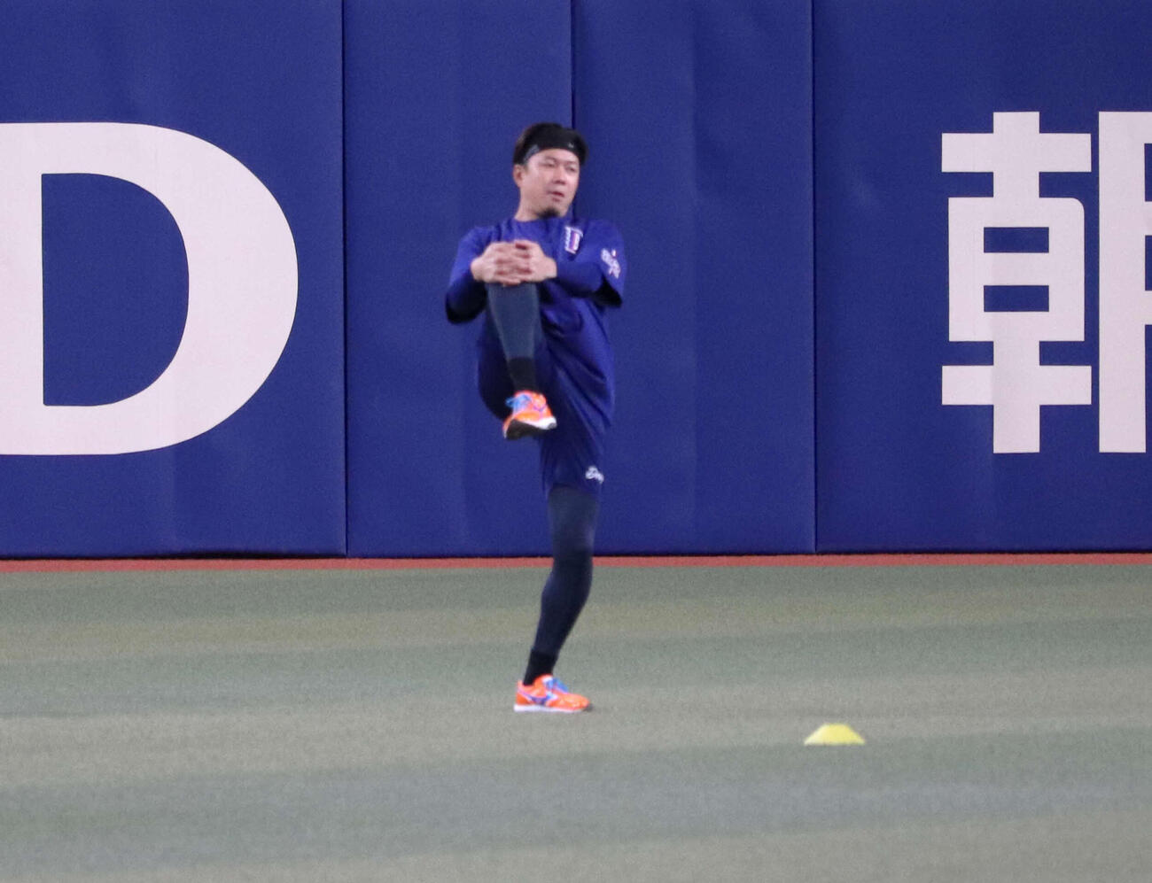 バンテリンドームでの先発投手練習に参加した中日大野