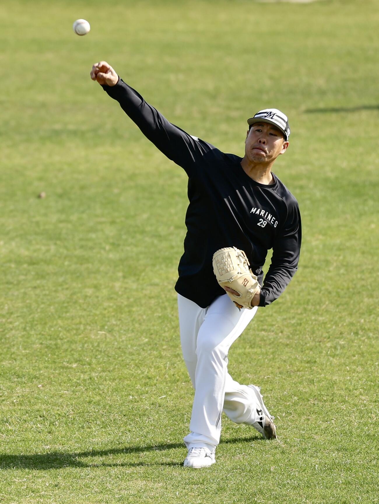 ロッテ西野勇士（2026年2月撮影）