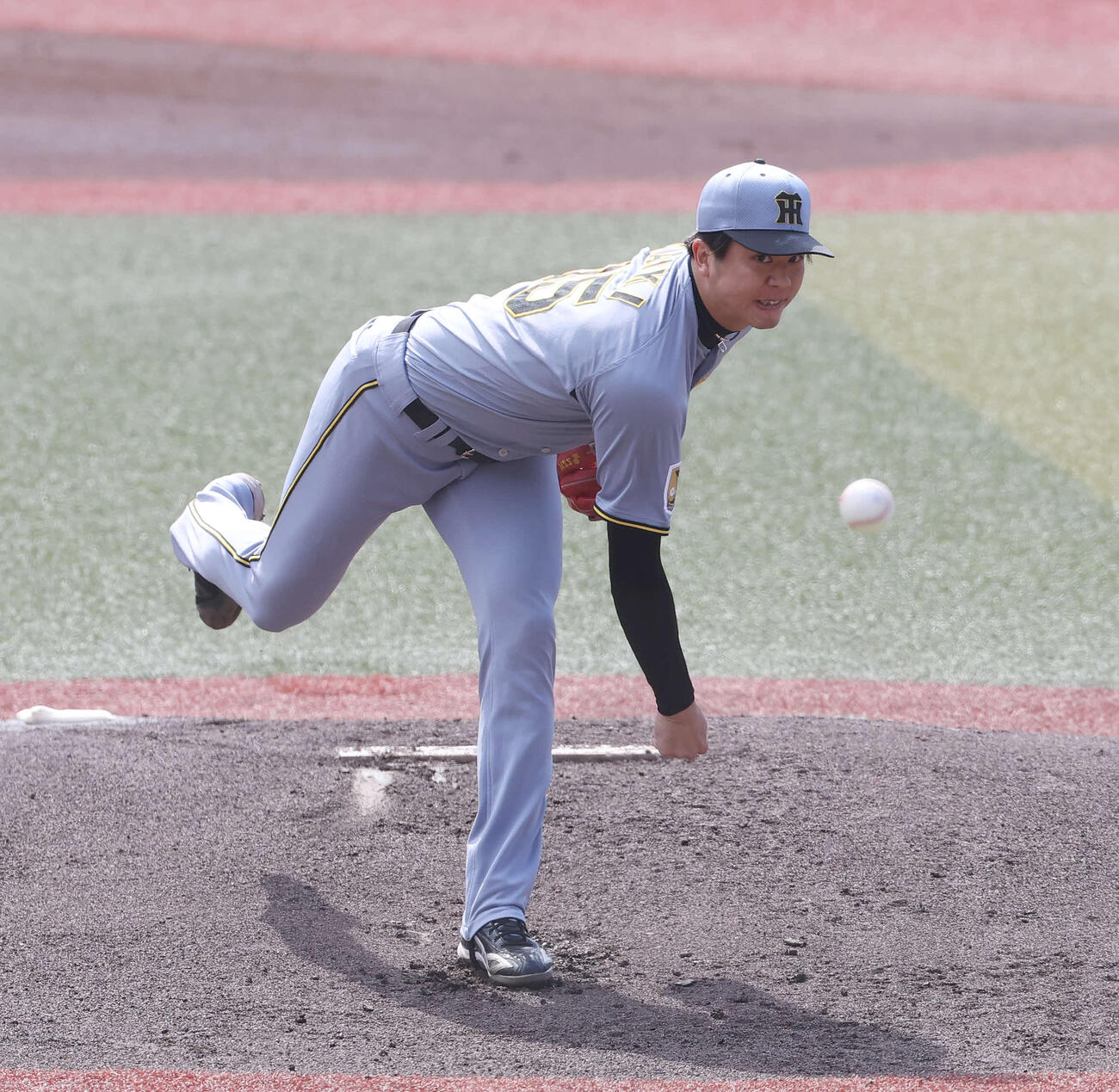 ロッテ対阪神　阪神先発の才木（撮影・宮地輝）