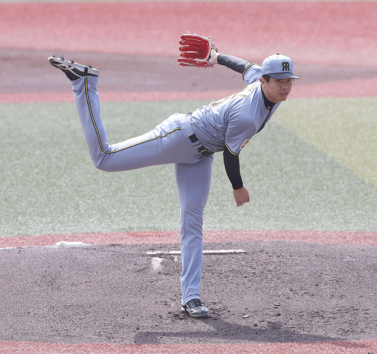 ロッテ対阪神　阪神先発の才木（撮影・宮地輝）