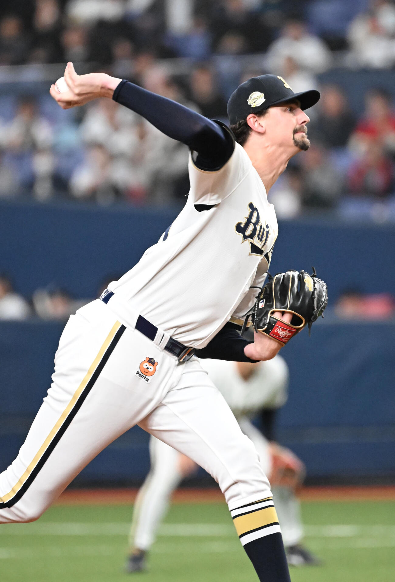 オリックス対広島　先発するオリックス・ジェリー（撮影・和賀正仁）