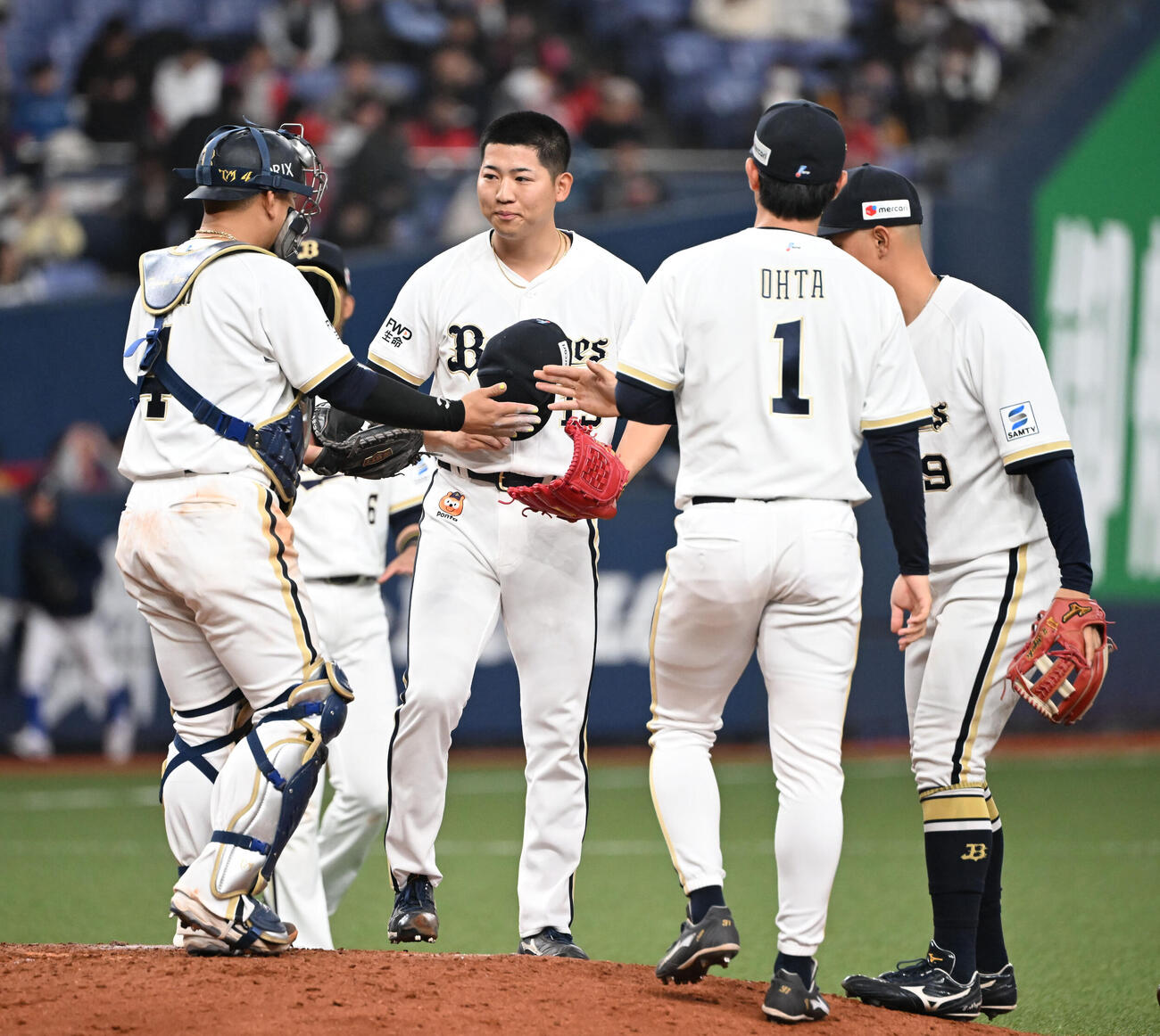 オリックス対広島　9回を締めたオリックス椋木（撮影・和賀正仁）
