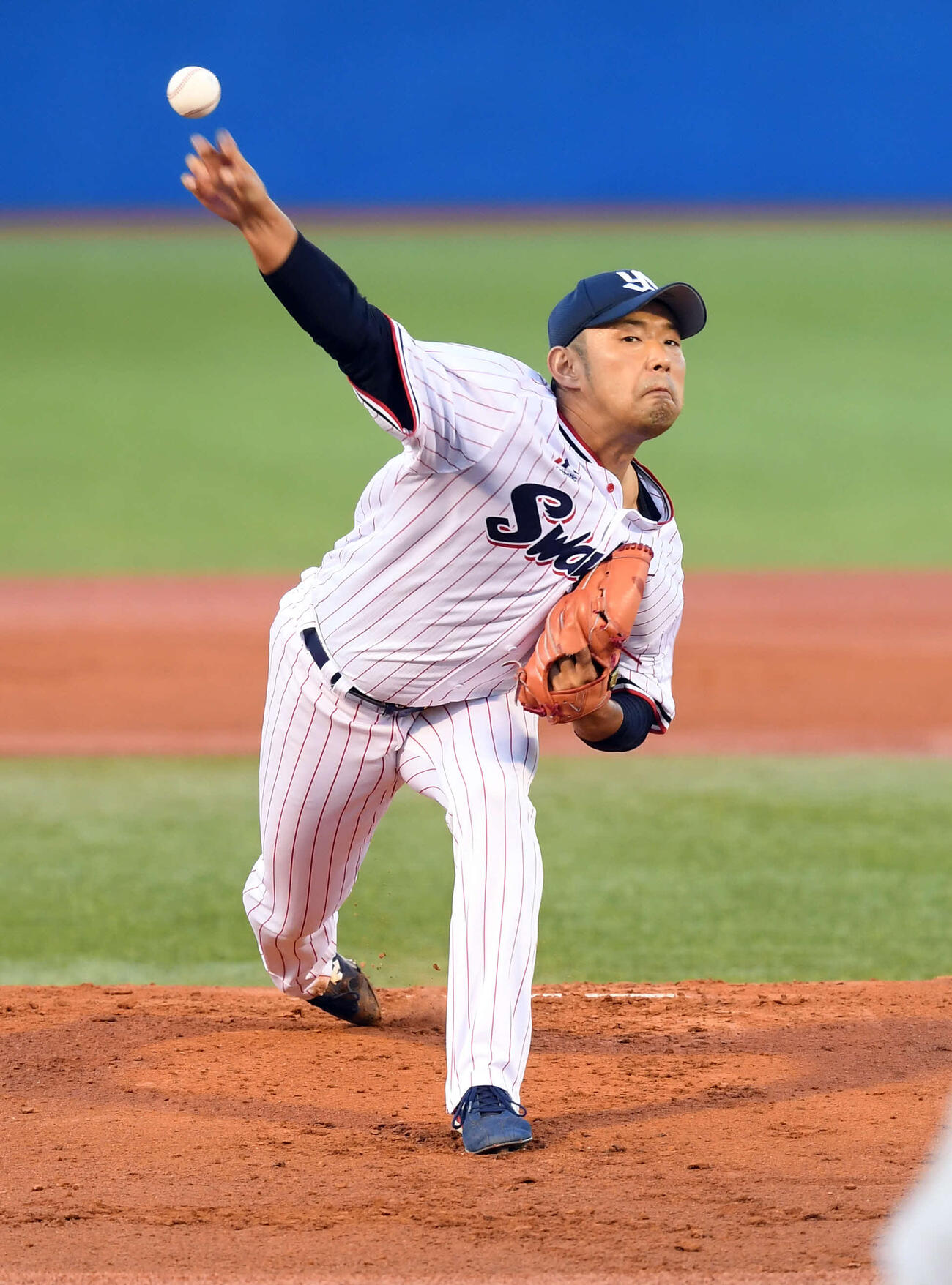 ヤクルト時代の古野正人容疑者（2018年8月撮影）
