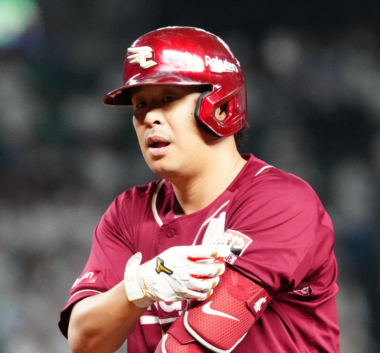 楽天浅村栄斗（2025年5月撮影）