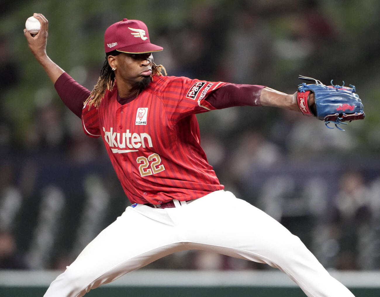 西武対楽天　楽天先発のウレーニャ（撮影・小島史椰）