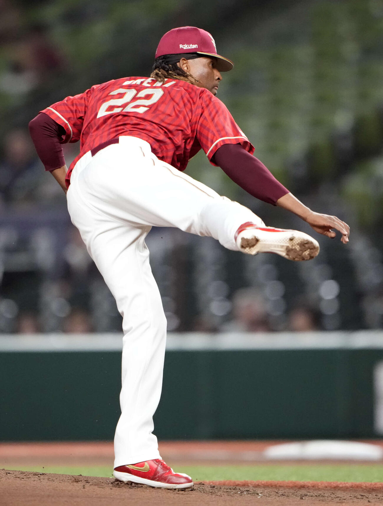 西武対楽天　楽天先発のウレーニャ（撮影・小島史椰）