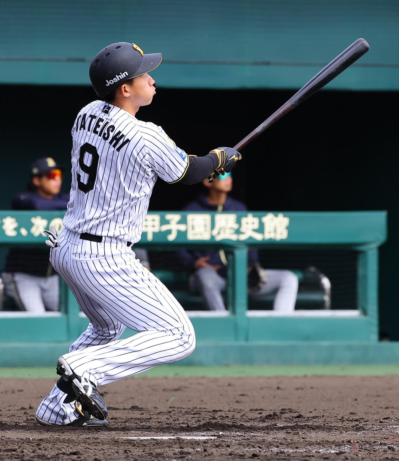 阪神対オリックス　3回裏阪神1死満塁、立石は逆転満塁本塁打を放つ（撮影・上田博志）