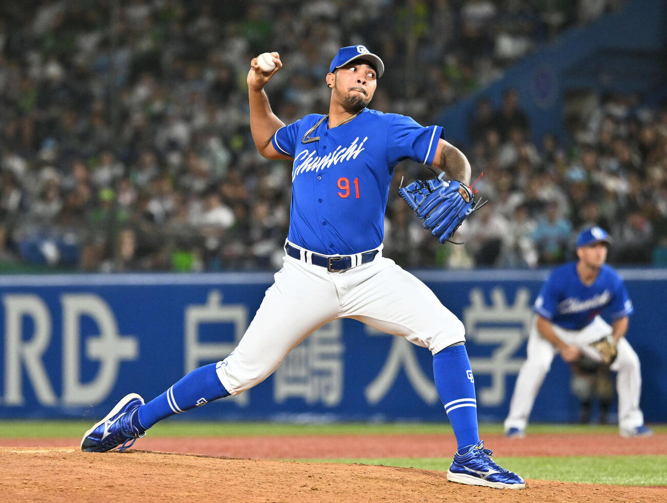 中日ウンベルト・メヒア（2025年9月撮影）