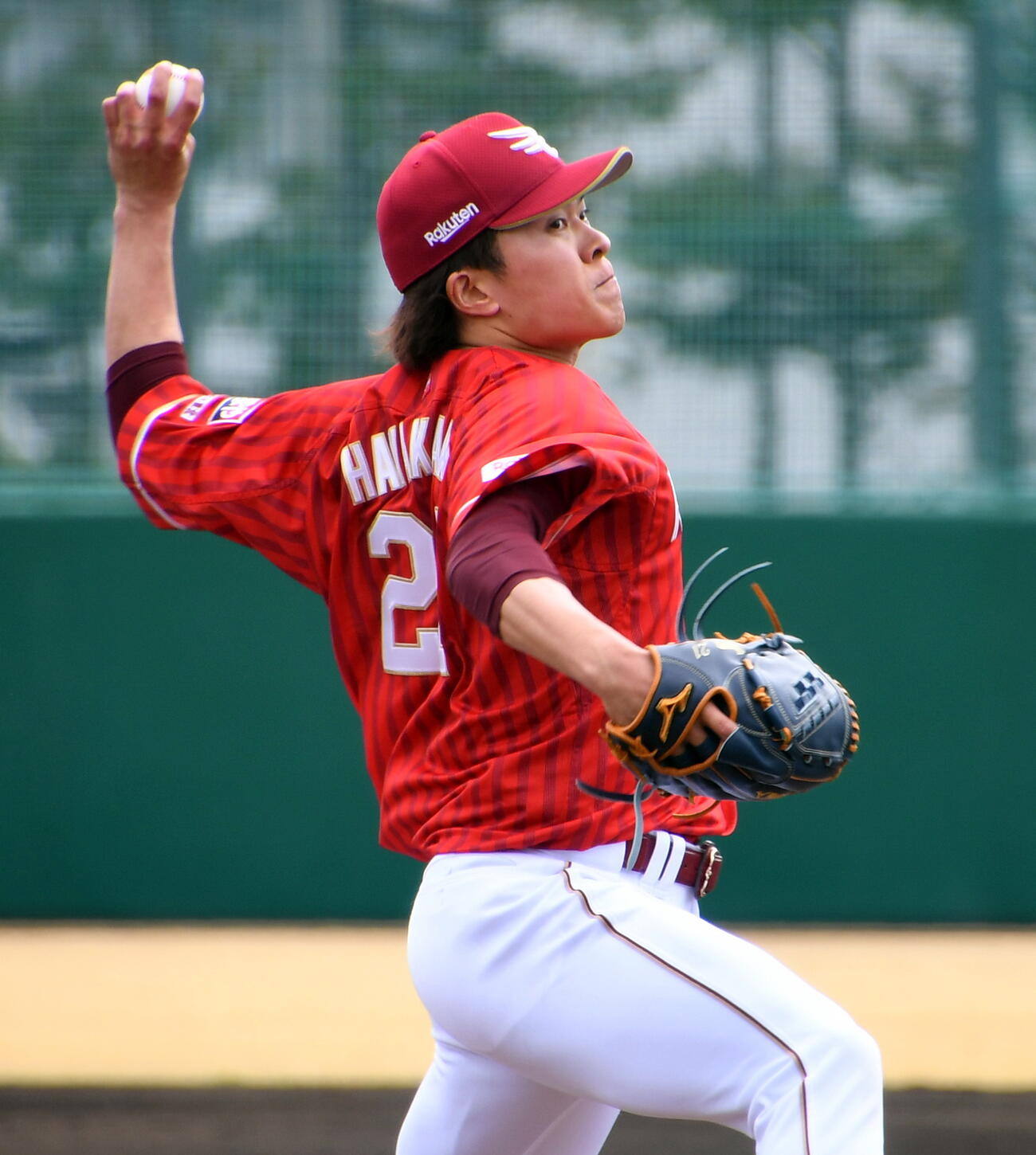 ロッテ対楽天　力投した楽天早川