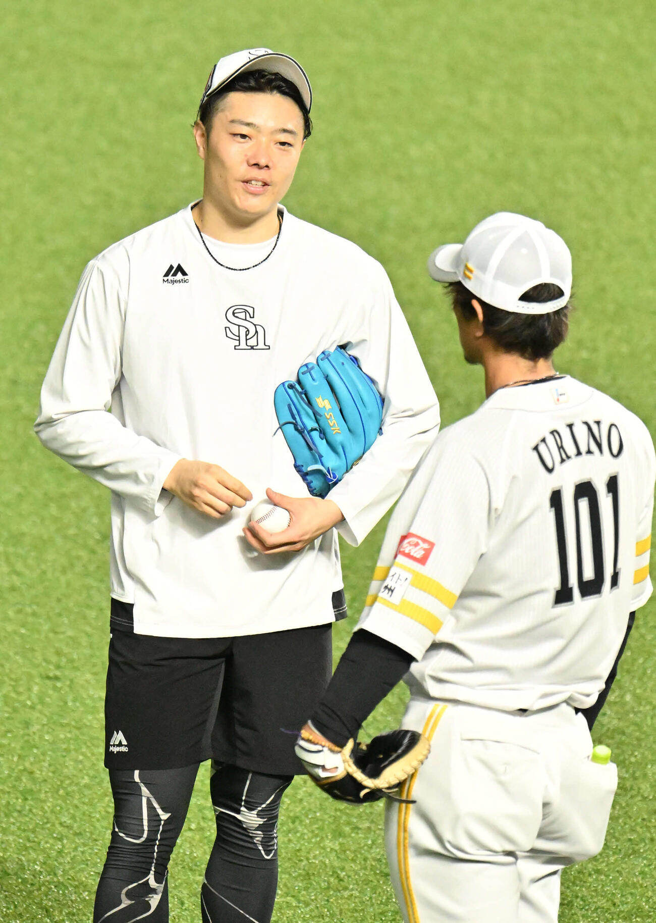 合流した松本裕（左）（撮影・林敢治）