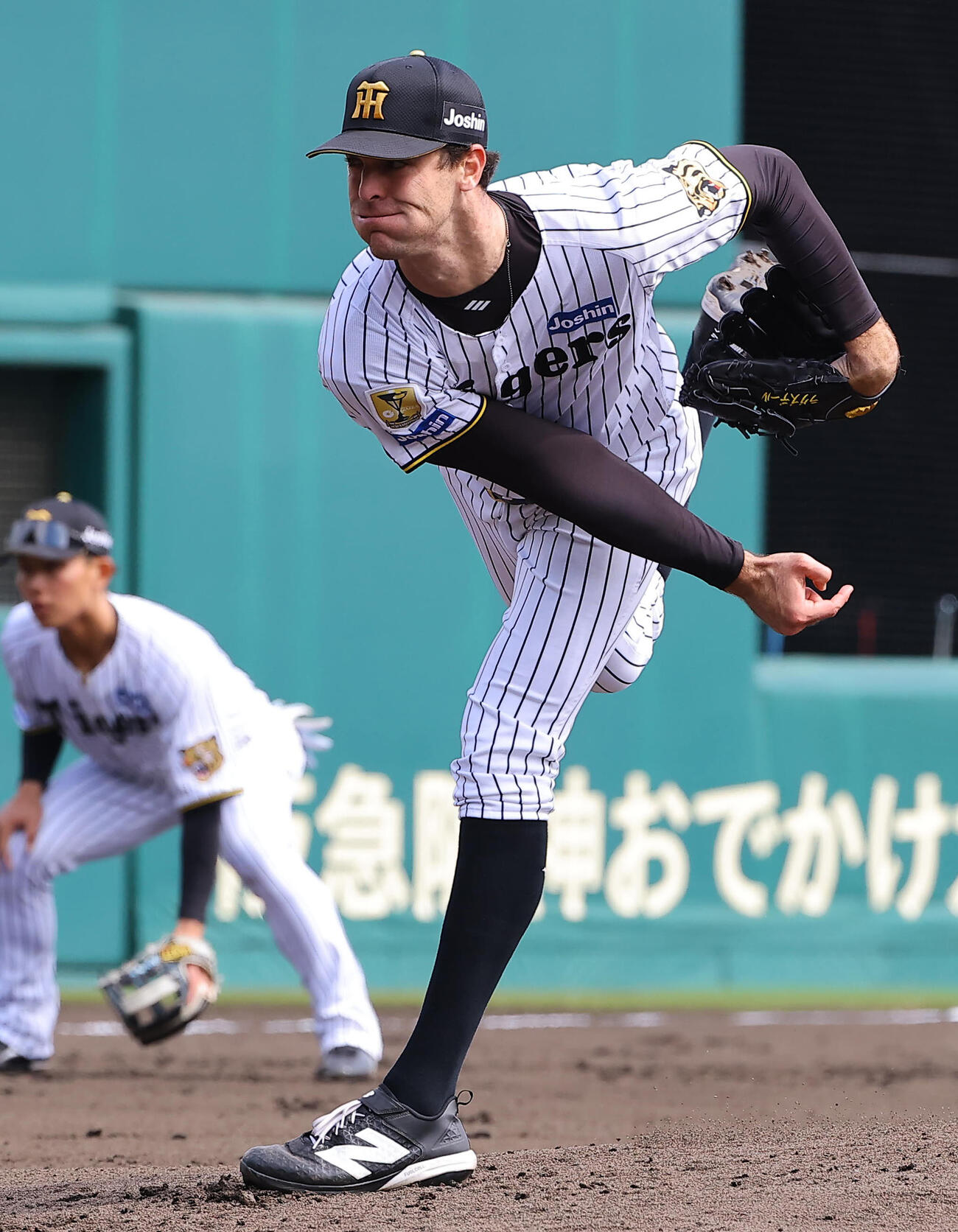 阪神対オリックス　阪神先発のラグズデール（撮影・上田博志）