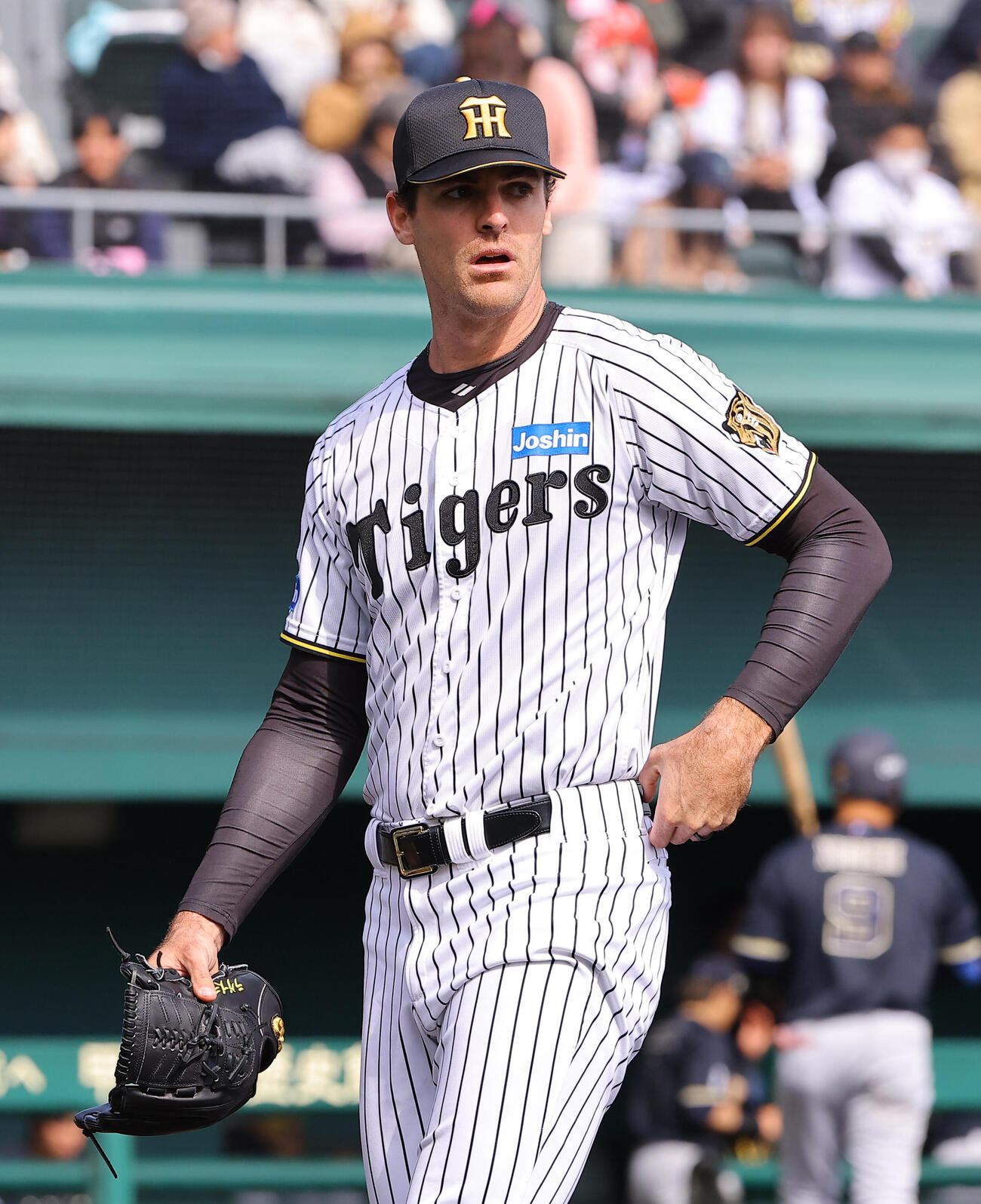 阪神対オリックス　4回4失点で降板する阪神ラグズデール（撮影・上田博志）