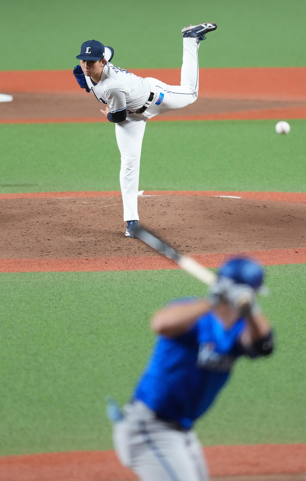 西武対DeNA　先発し力投する西武武内（撮影・鈴木みどり）