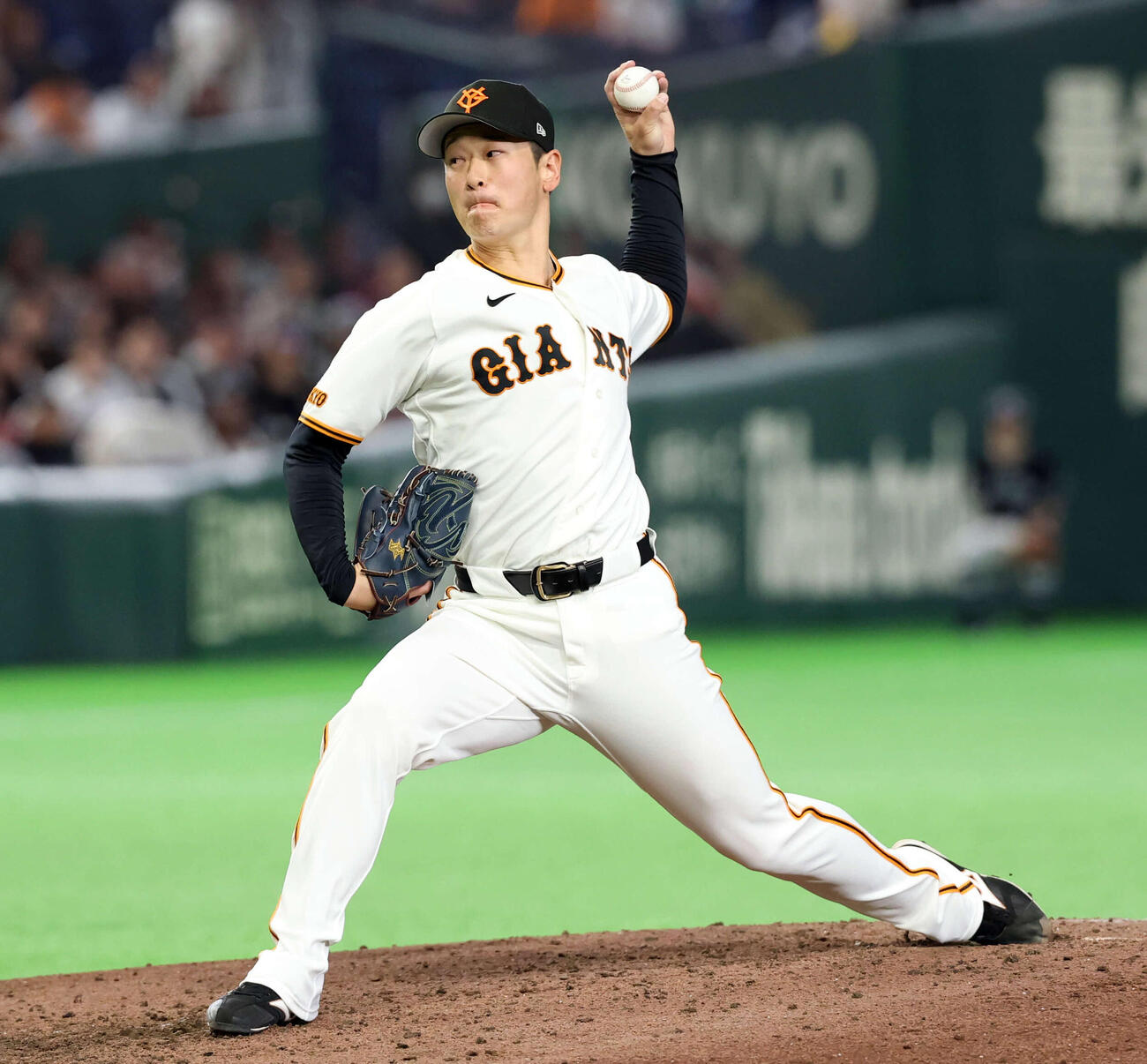 巨人対楽天　7回表楽天の攻撃で登板した中川（撮影・浅見桂子）