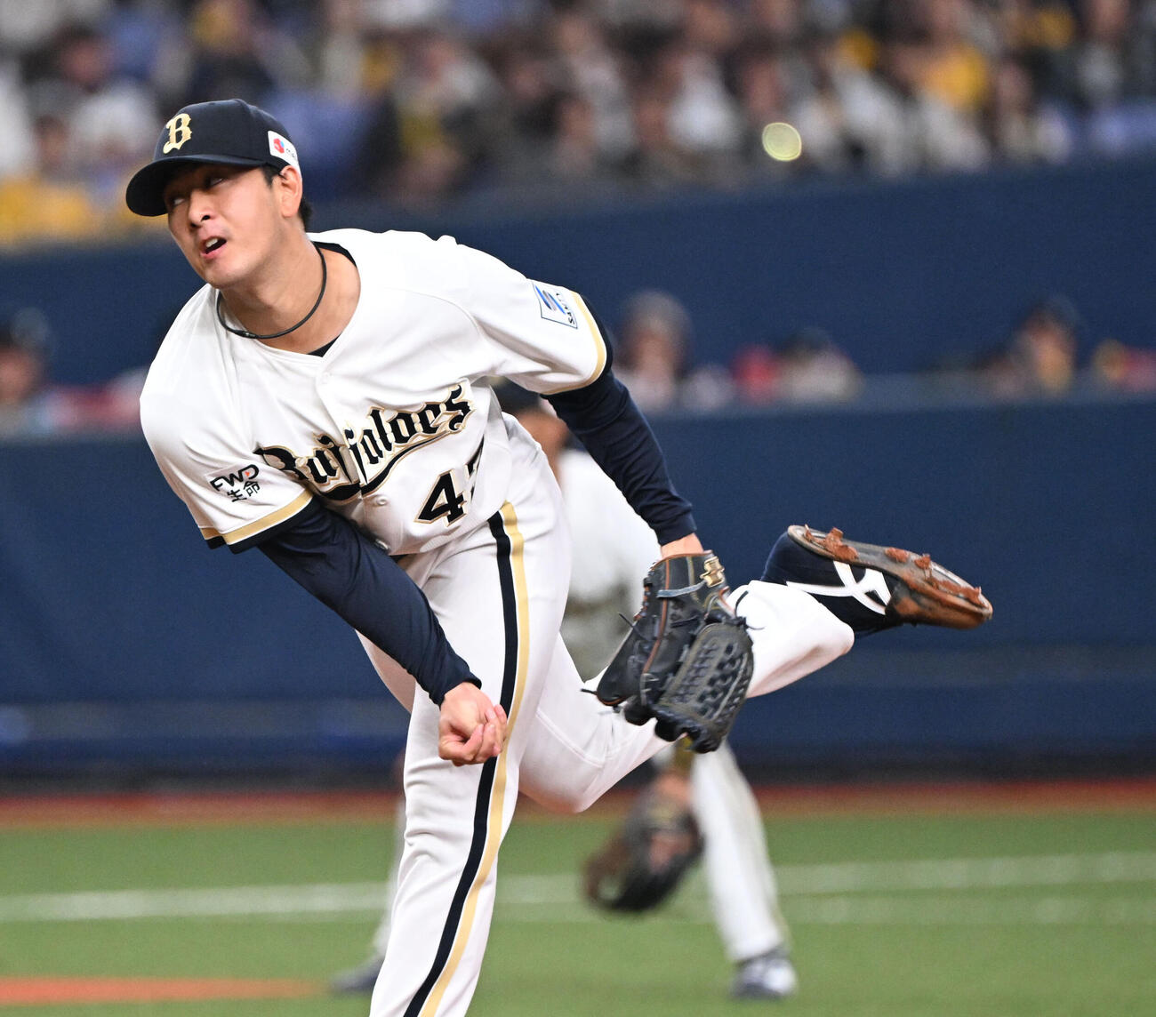 オリックス対阪神　先発するオリックス高谷（撮影・和賀正仁）