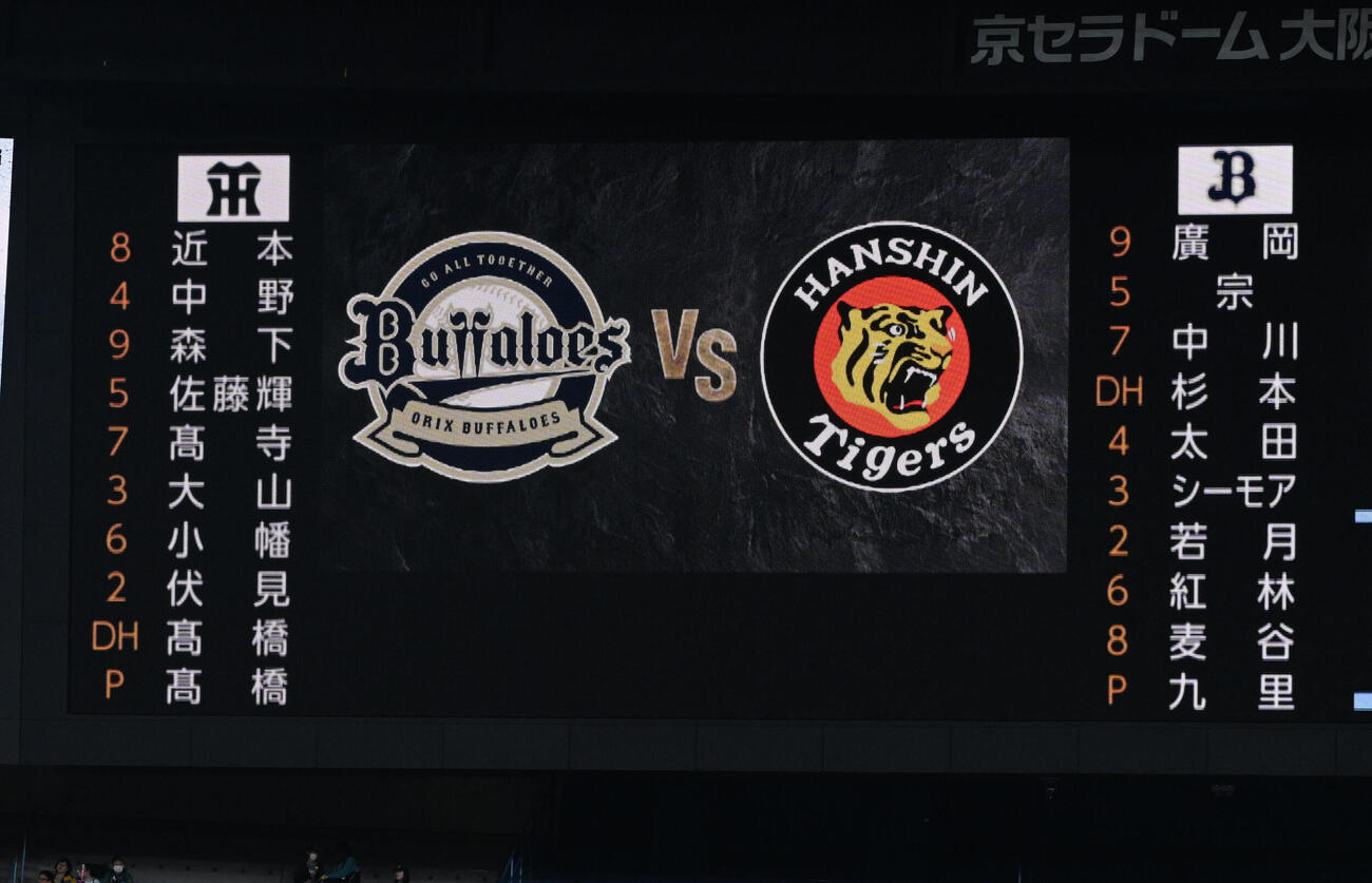 阪神対オリックス　阪神オリスタメン（撮影・和賀正仁）＝2026年3月21日、京セラ
