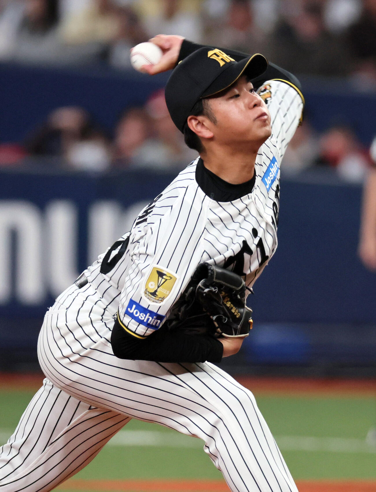 阪神対オリックス　阪神先発の高橋（撮影・宮崎幸一）