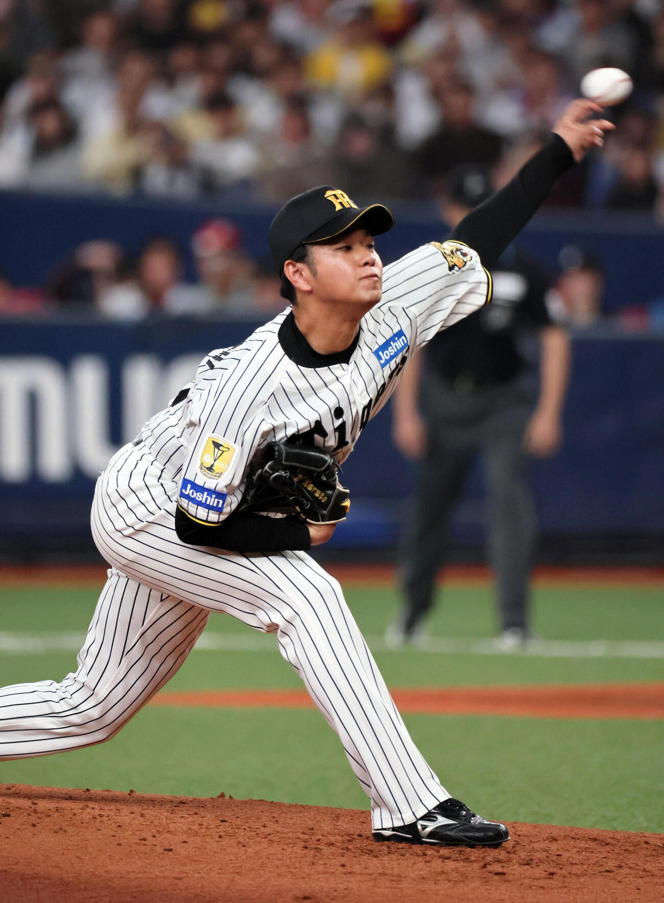 阪神対オリックス　阪神先発の高橋（撮影・宮崎幸一）