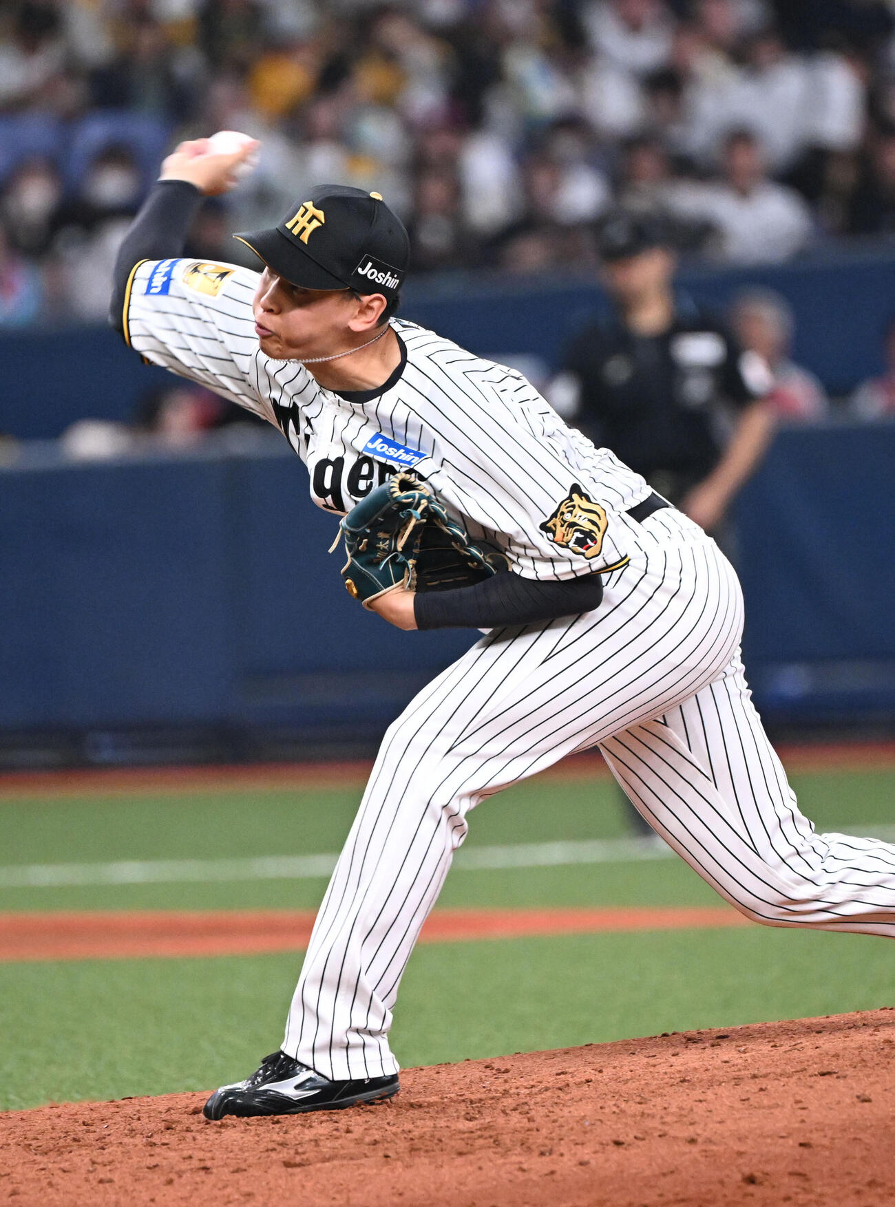 阪神対オリックス　6回に阪神2番手で登板する早川（撮影・和賀正仁）