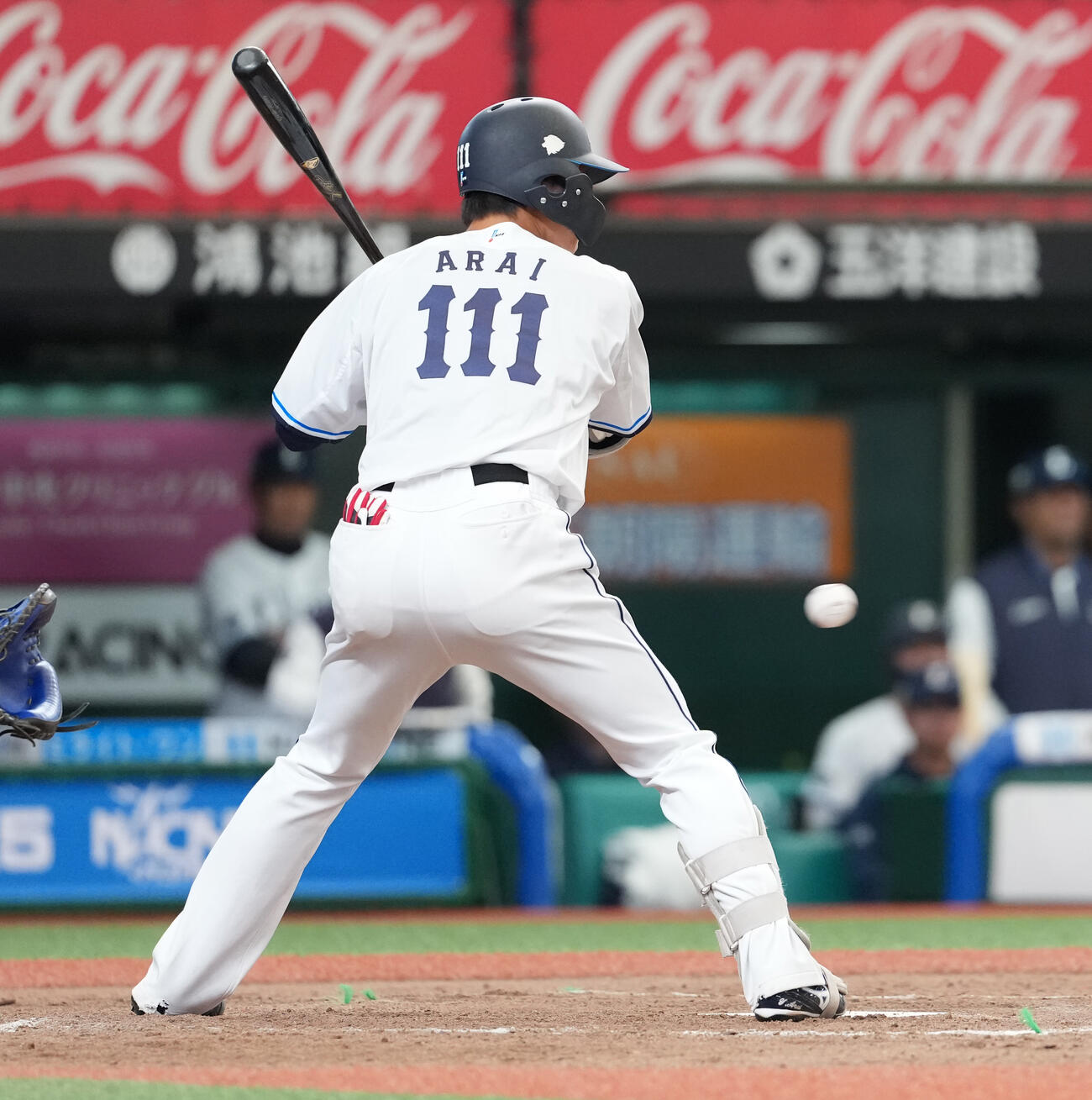 西武対DeNA 9回裏西武2死、見逃し三振に倒れる新井（撮影・鈴木みどり）
