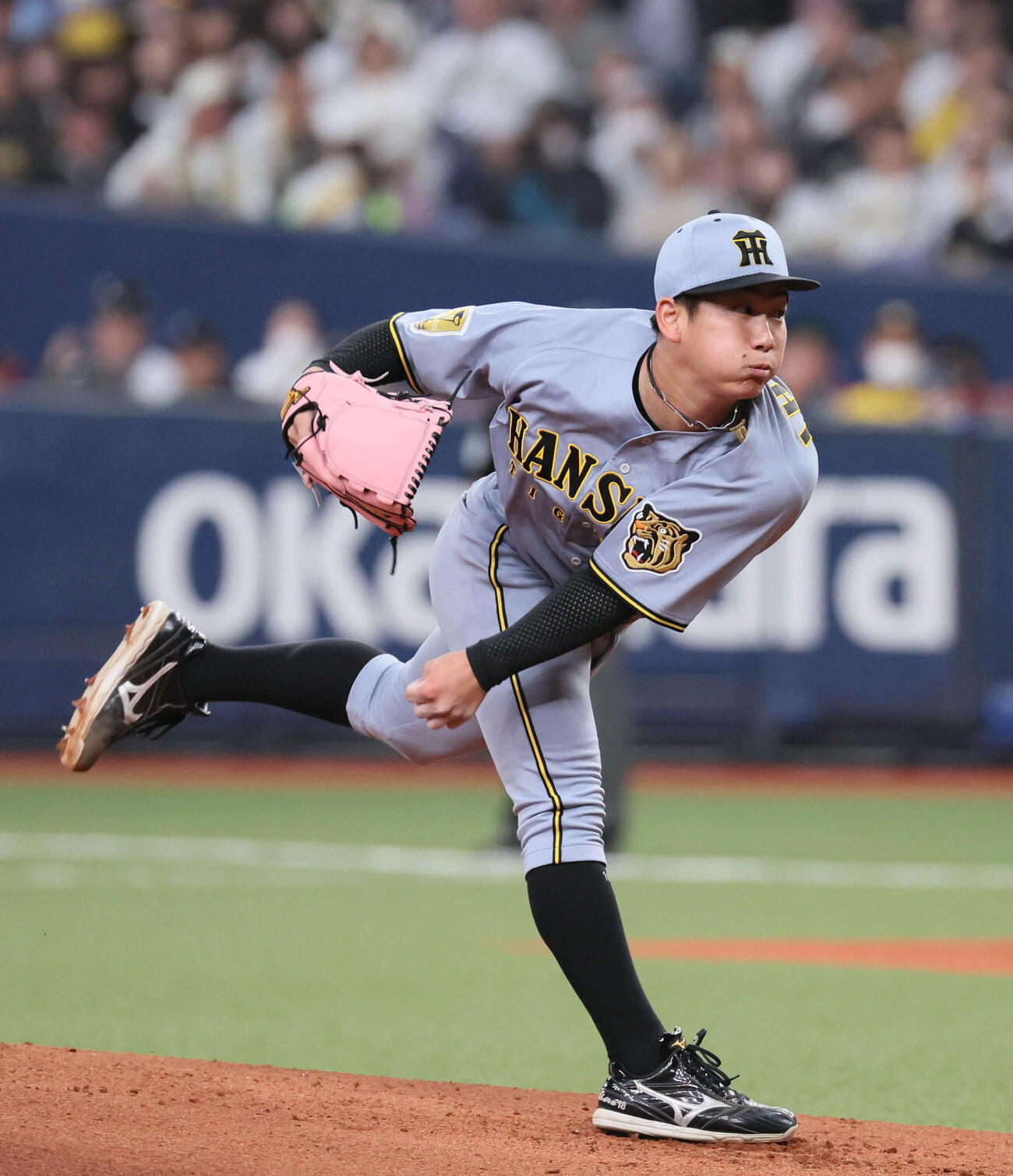 オリックス対阪神　阪神先発の伊原（撮影・宮崎幸一）