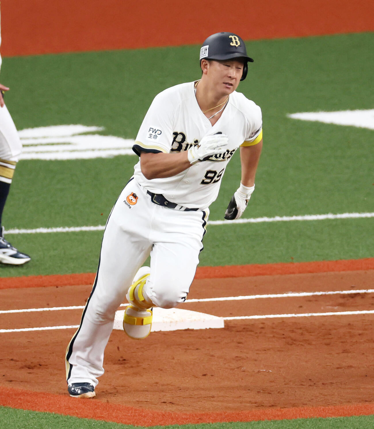 オリックス対阪神　2回裏オリックス1死、杉本は左越え二塁打を放つ（撮影・加藤哉）