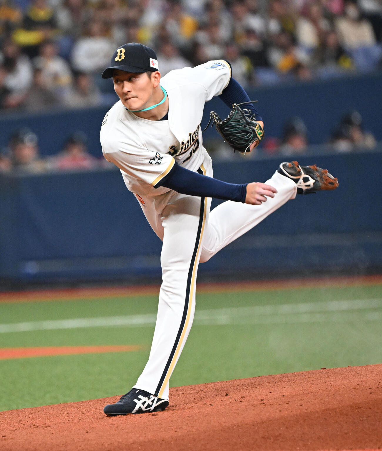 オリックス対阪神　先発するオリックス高島（撮影・和賀正仁）