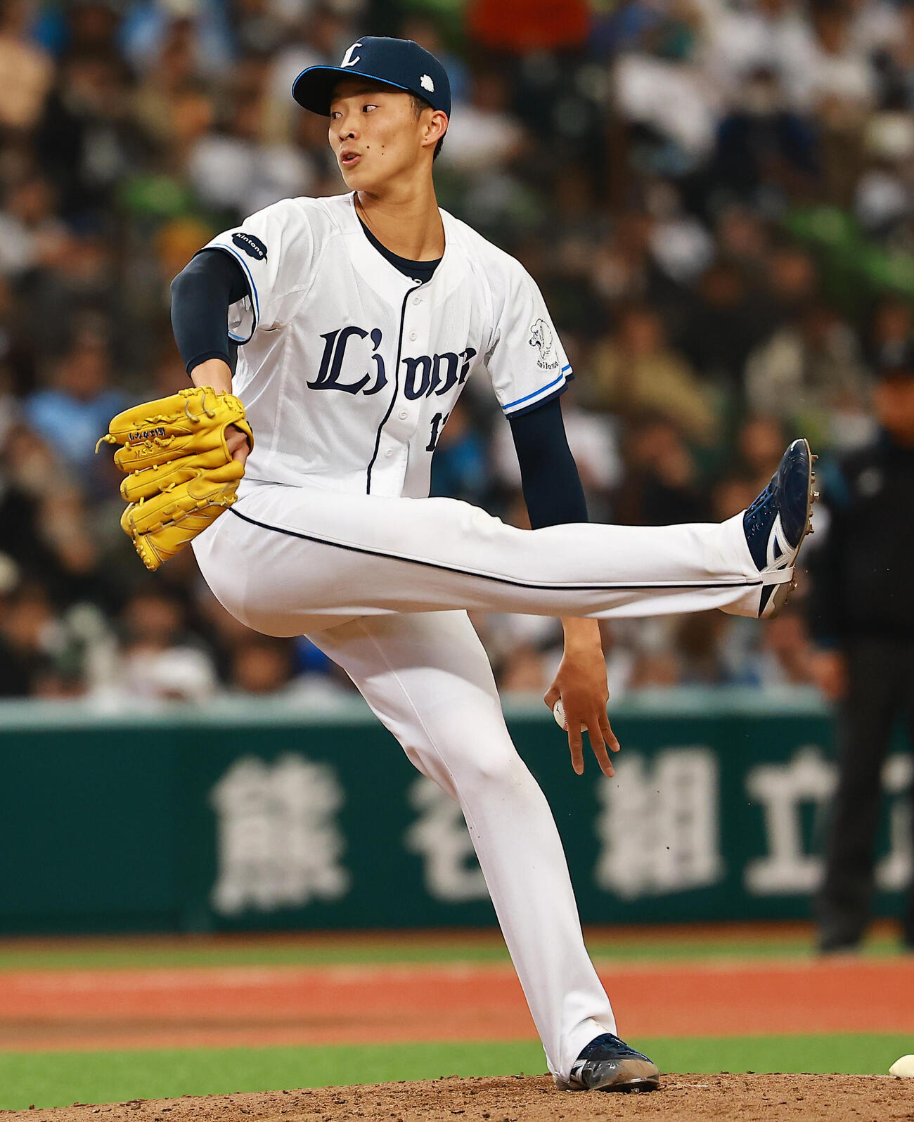 西武対DeNA　力投する西武冨士（撮影・野上伸悟）