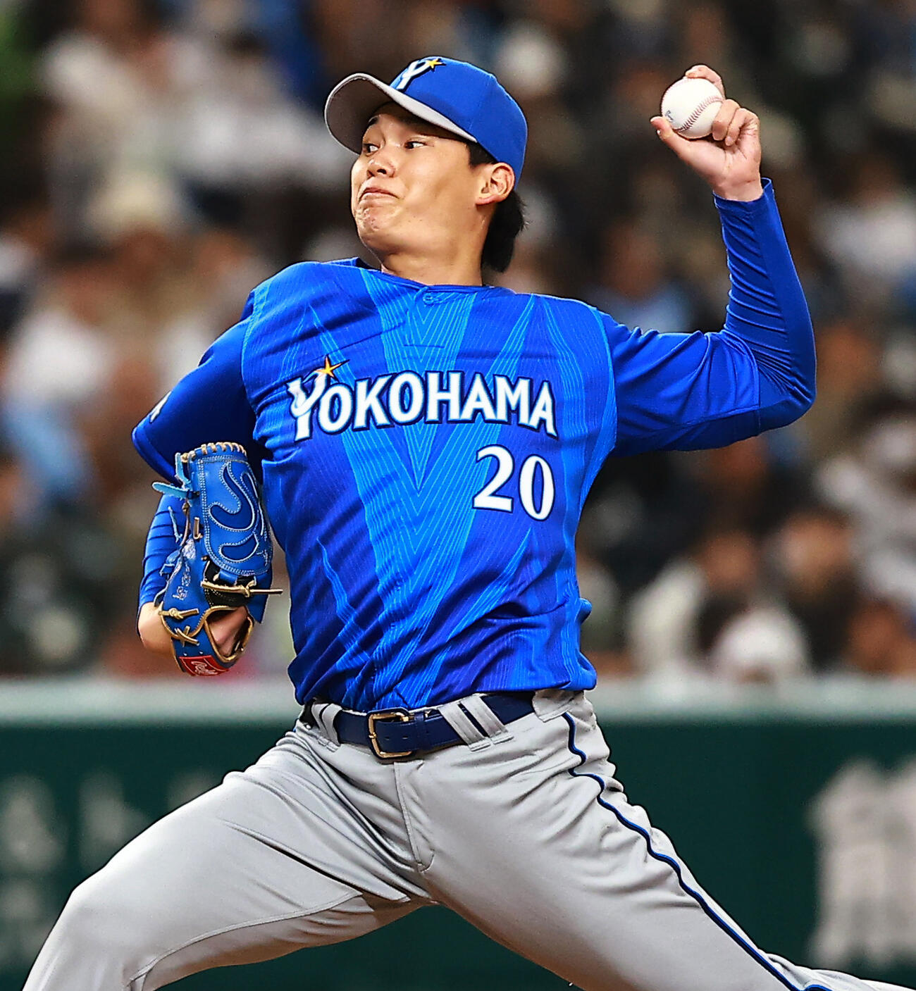 西武対DeNA　力投するDeNA坂本（撮影・野上伸悟）