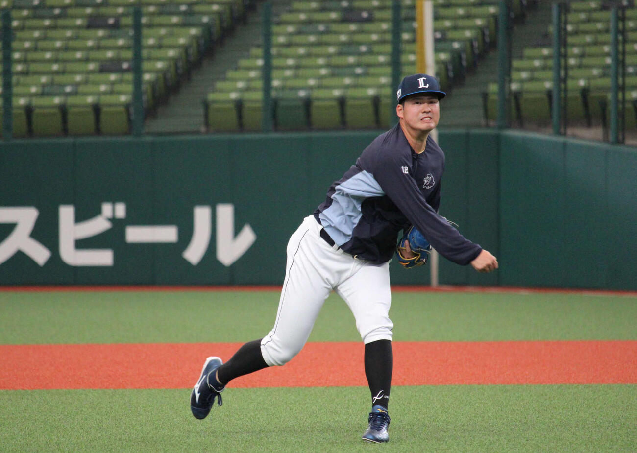開幕投手が決定的な西武渡辺（撮影・金子真仁）