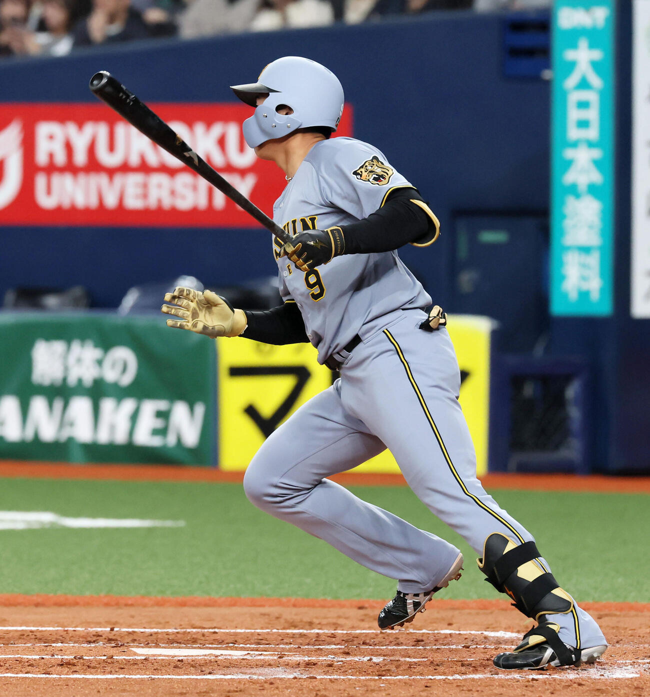 オリックス対阪神　3回表阪神1死二塁、立石は右前適時打を放つ（撮影・加藤哉）