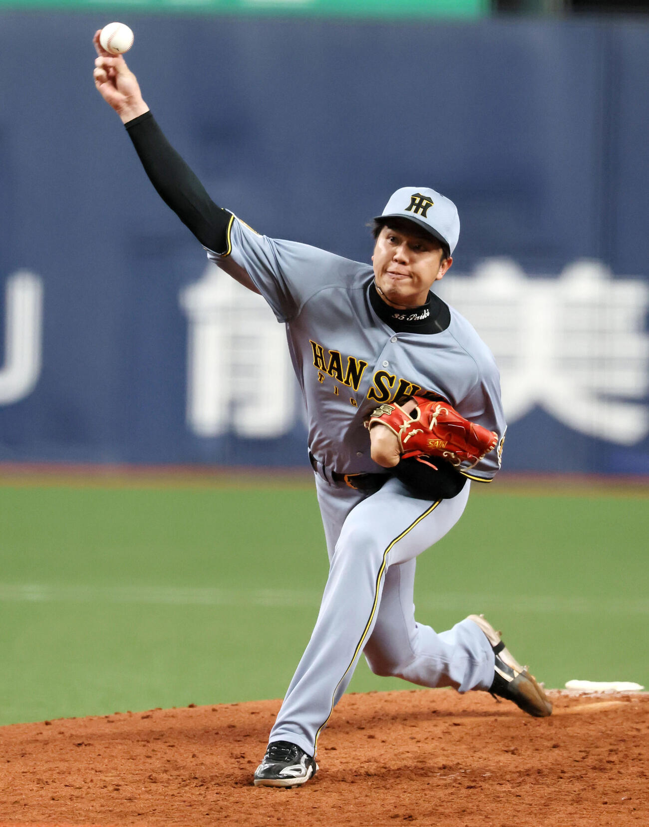 オリックス対阪神　オリックス戦に先発し好投する阪神才木（撮影・加藤哉）
