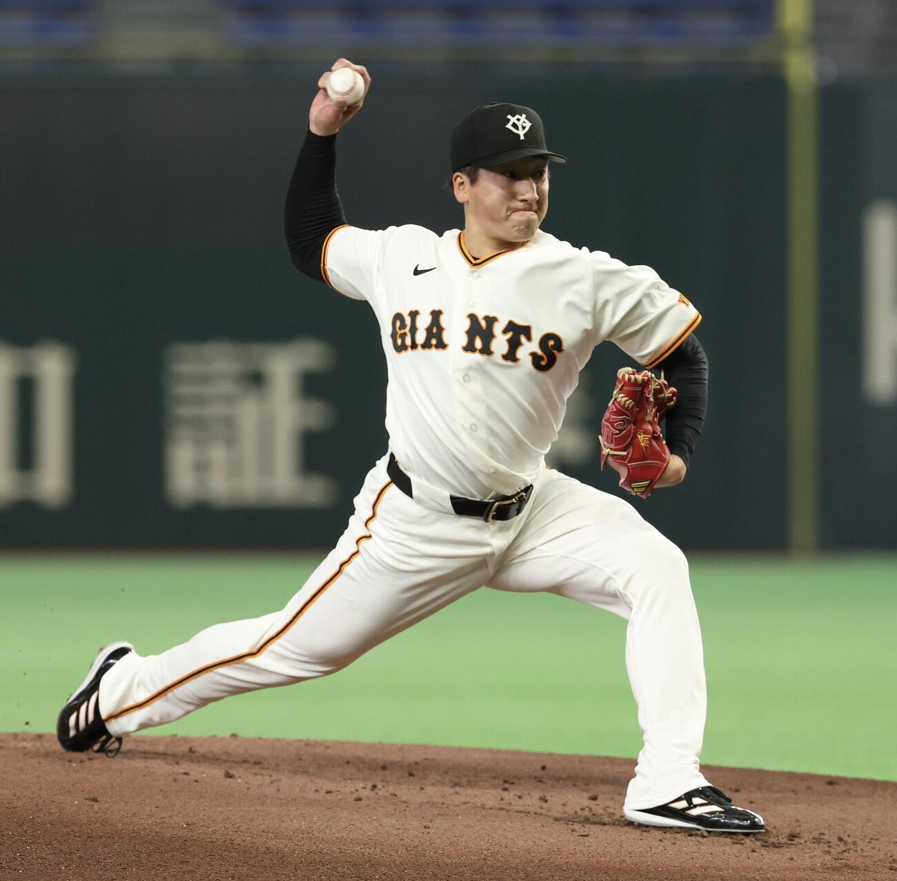 ライブBPに登板した巨人大勢(撮影・浅見桂子)