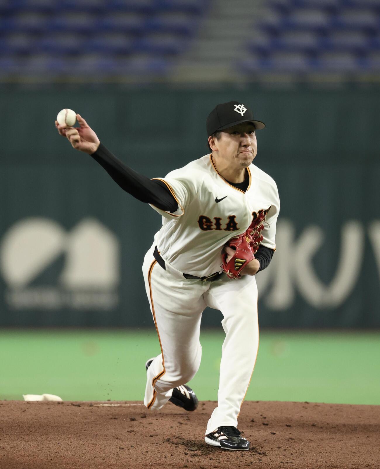 ライブBPに登板した巨人大勢(撮影・浅見桂子)