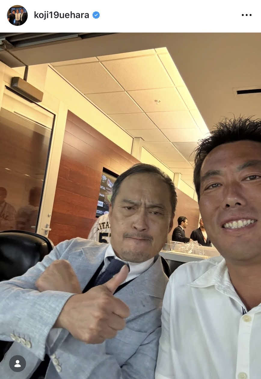 上原浩治氏のインスタグラムから