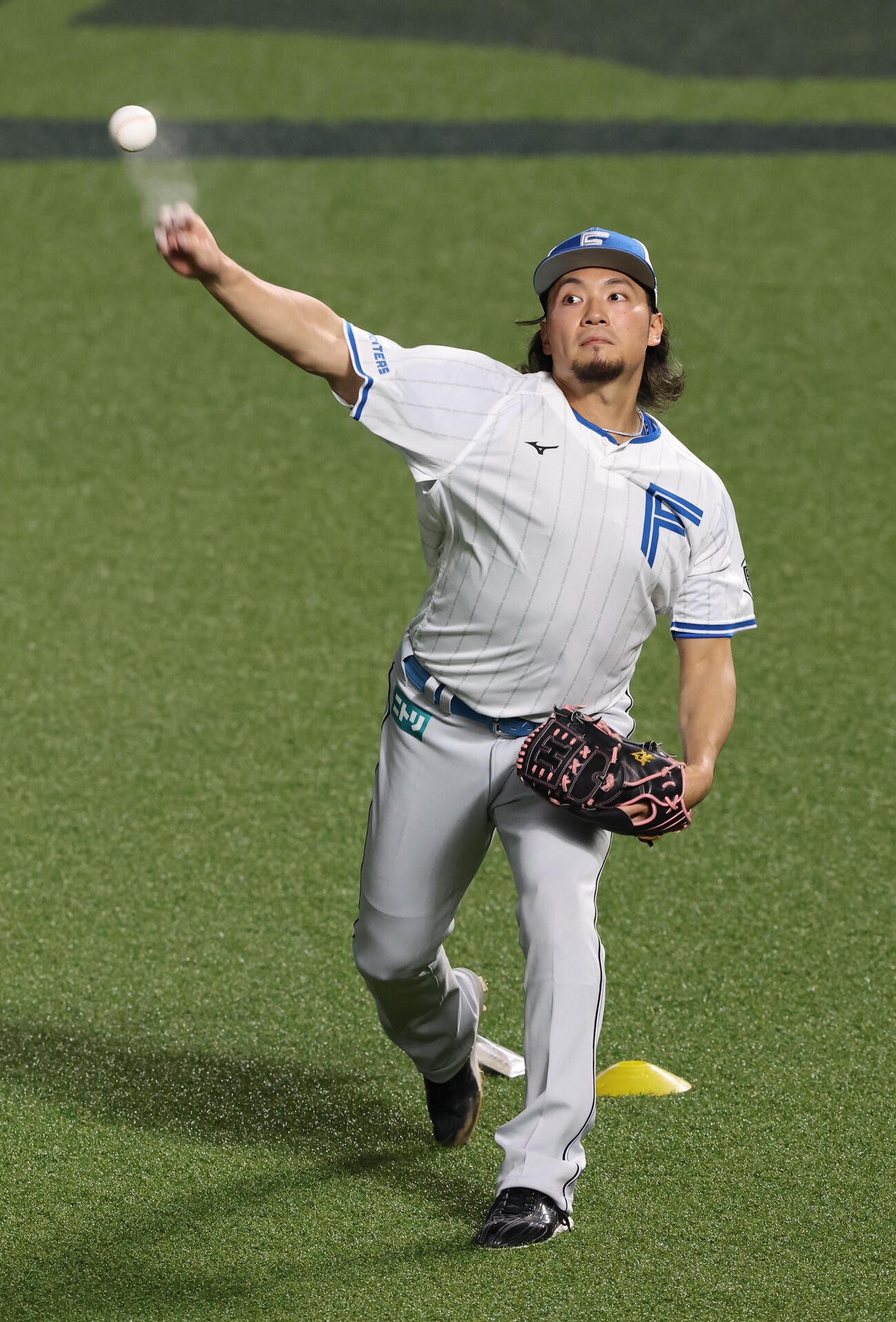 日本ハム伊藤（撮影・梅根麻紀）