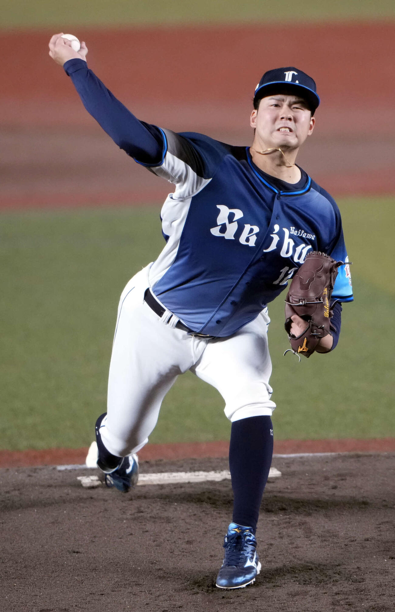 ロッテ対西武　西武先発の渡辺（撮影・小島史椰）