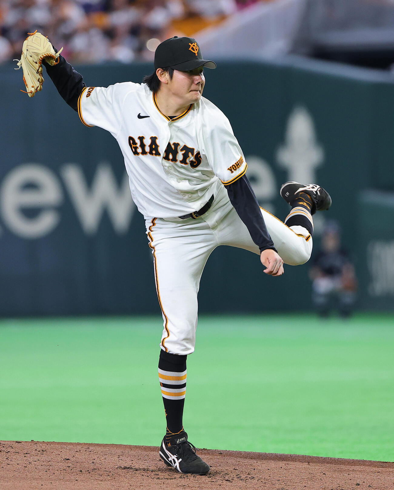 巨人対阪神　巨人先発の竹丸（撮影・上田博志）