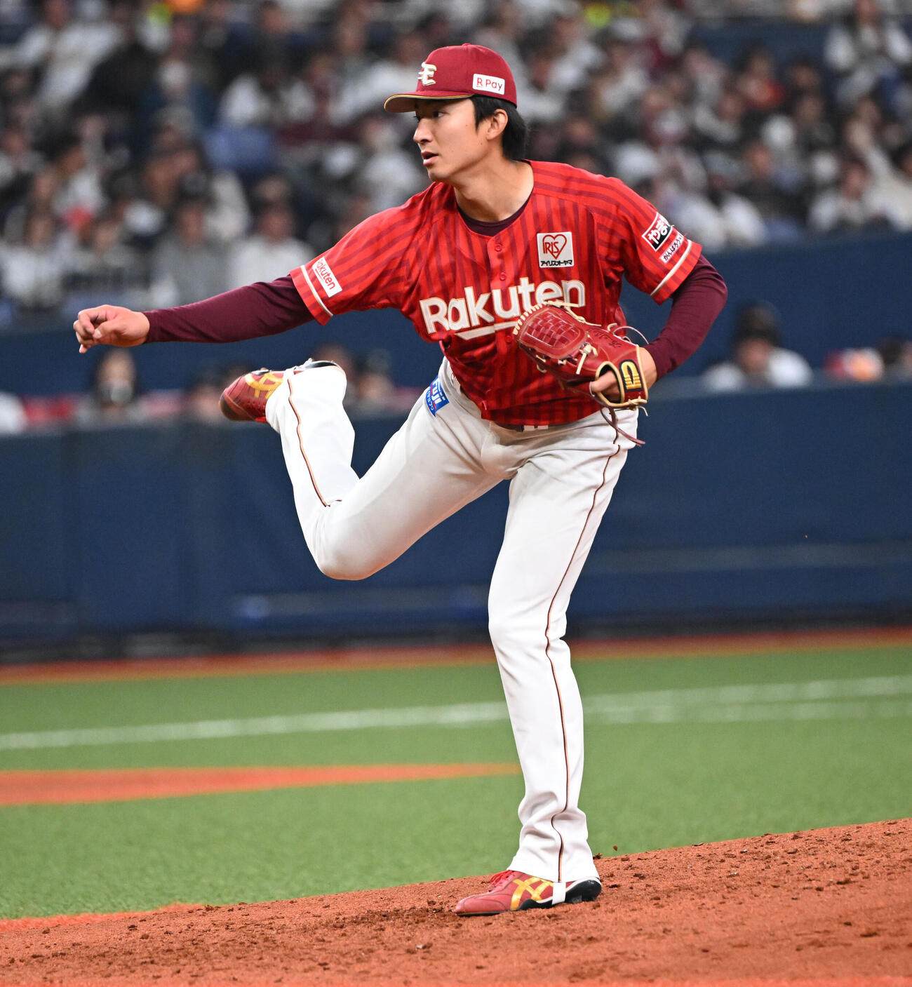 オリックス対楽天　力投する楽天先発の荘司（撮影・和賀正仁）