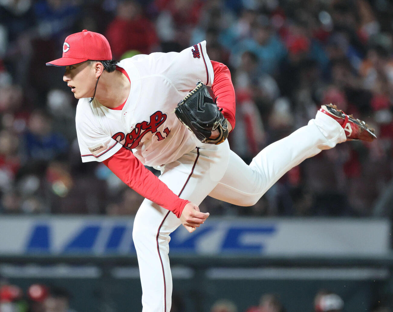 広島対中日　6回表中日、プロ初登板の斉藤汰（撮影・加藤孝規）