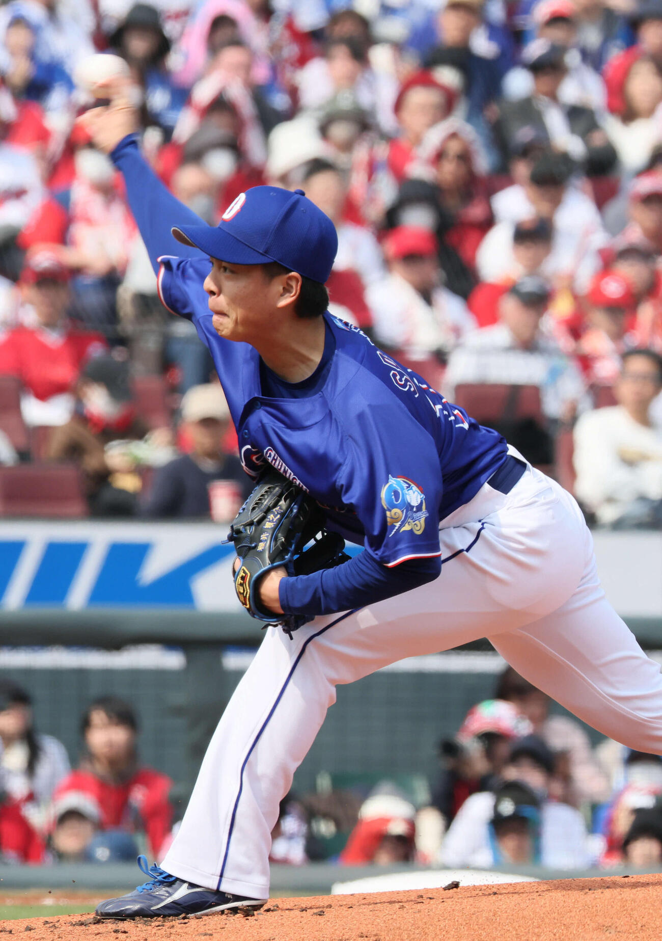 広島対中日　中日先発の桜井（撮影・加藤孝規）