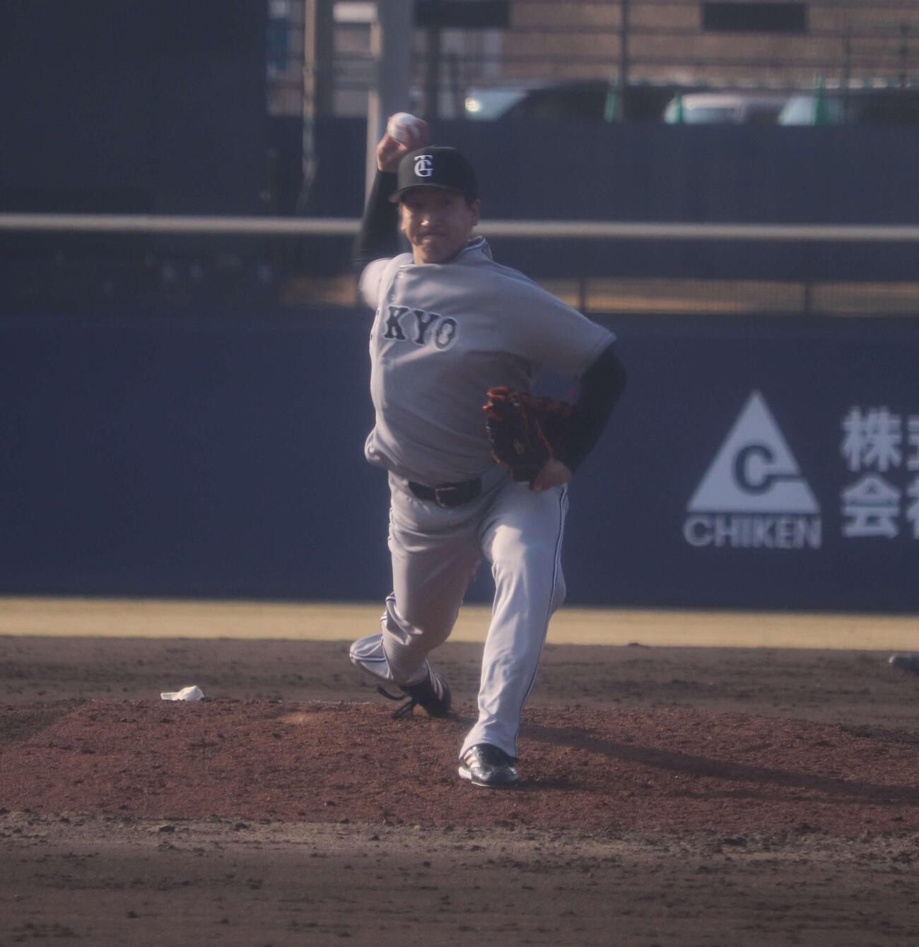 2軍戦に登板する巨人大勢（撮影・小早川宗一郎）