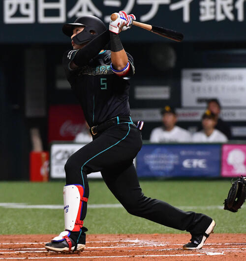 日本ハム】野村佑希 今年の初打席で先制1号ソロ 開幕戦出番なしには