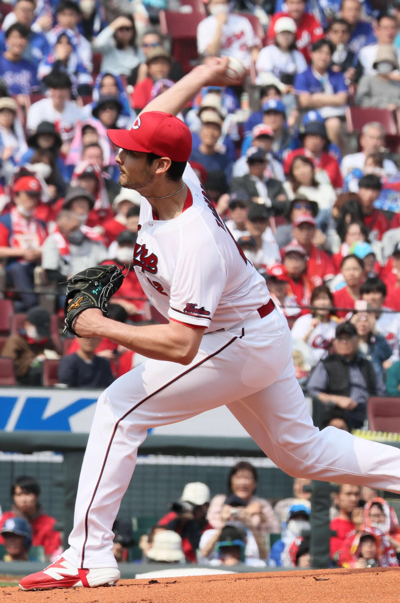 広島対中日　広島先発のターノック（撮影・加藤孝規）