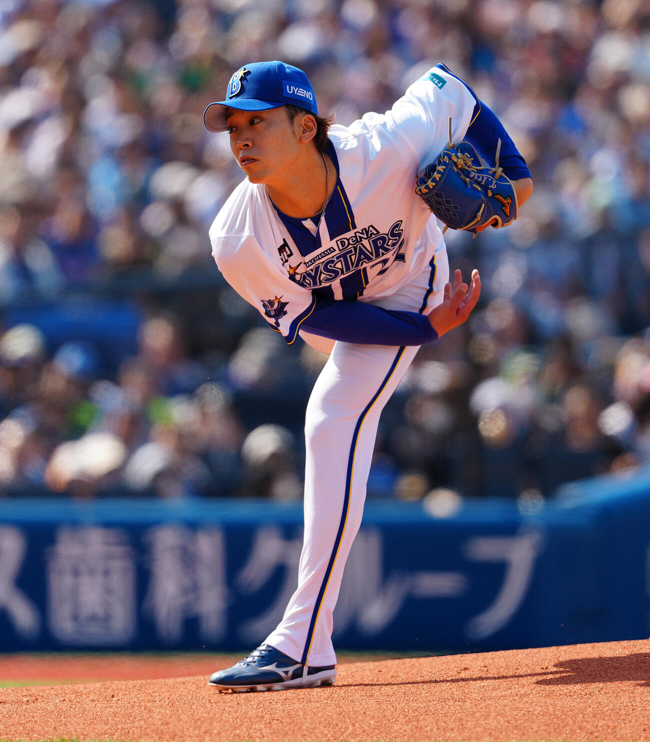 DeNA対ヤクルト　先発し力投するDeNA入江（撮影・鈴木みどり）