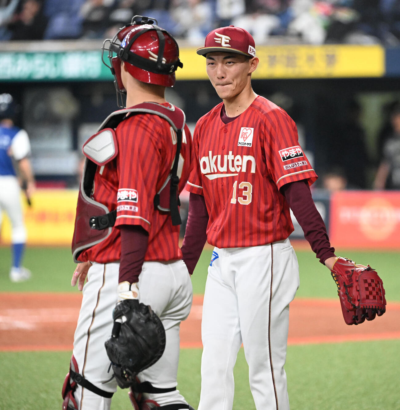 オリックス対楽天　1回裏に3失点しベンチに引き揚げる楽天藤原（撮影・和賀正仁）