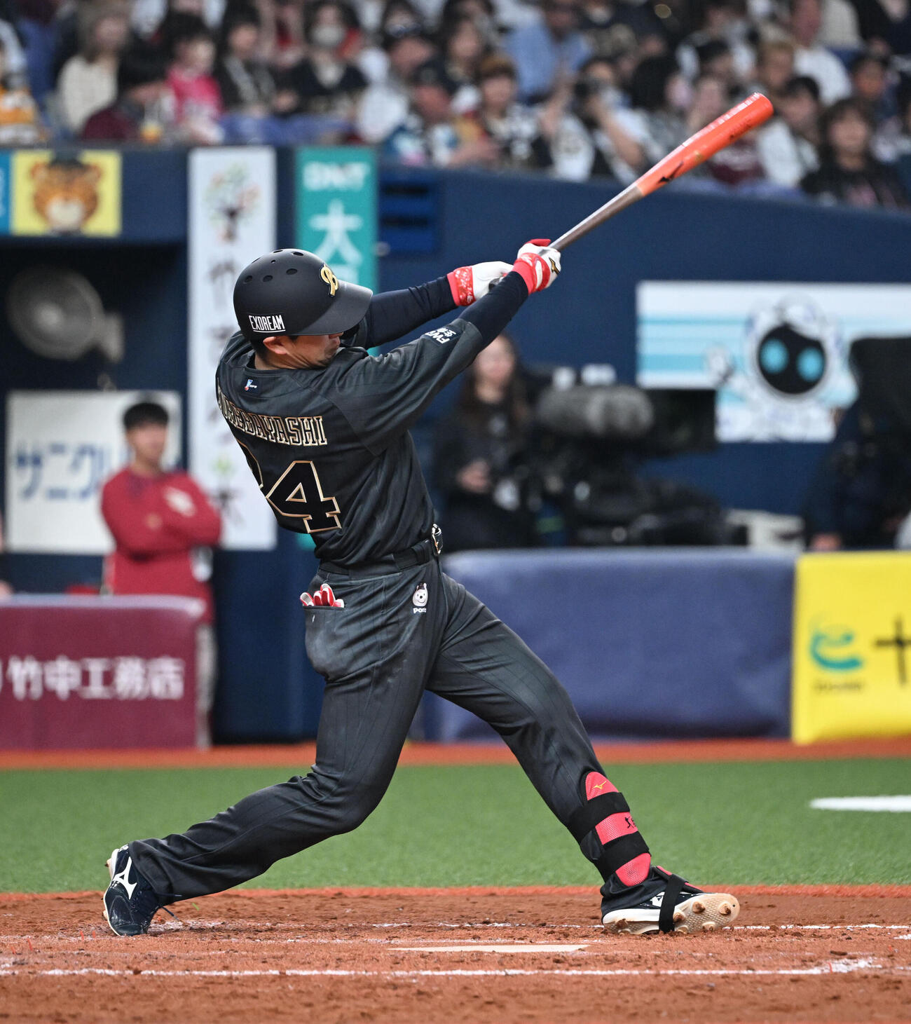 オリックス対楽天　4回裏オリックス1死、左越え本塁打を放つ紅林（撮影・和賀正仁）