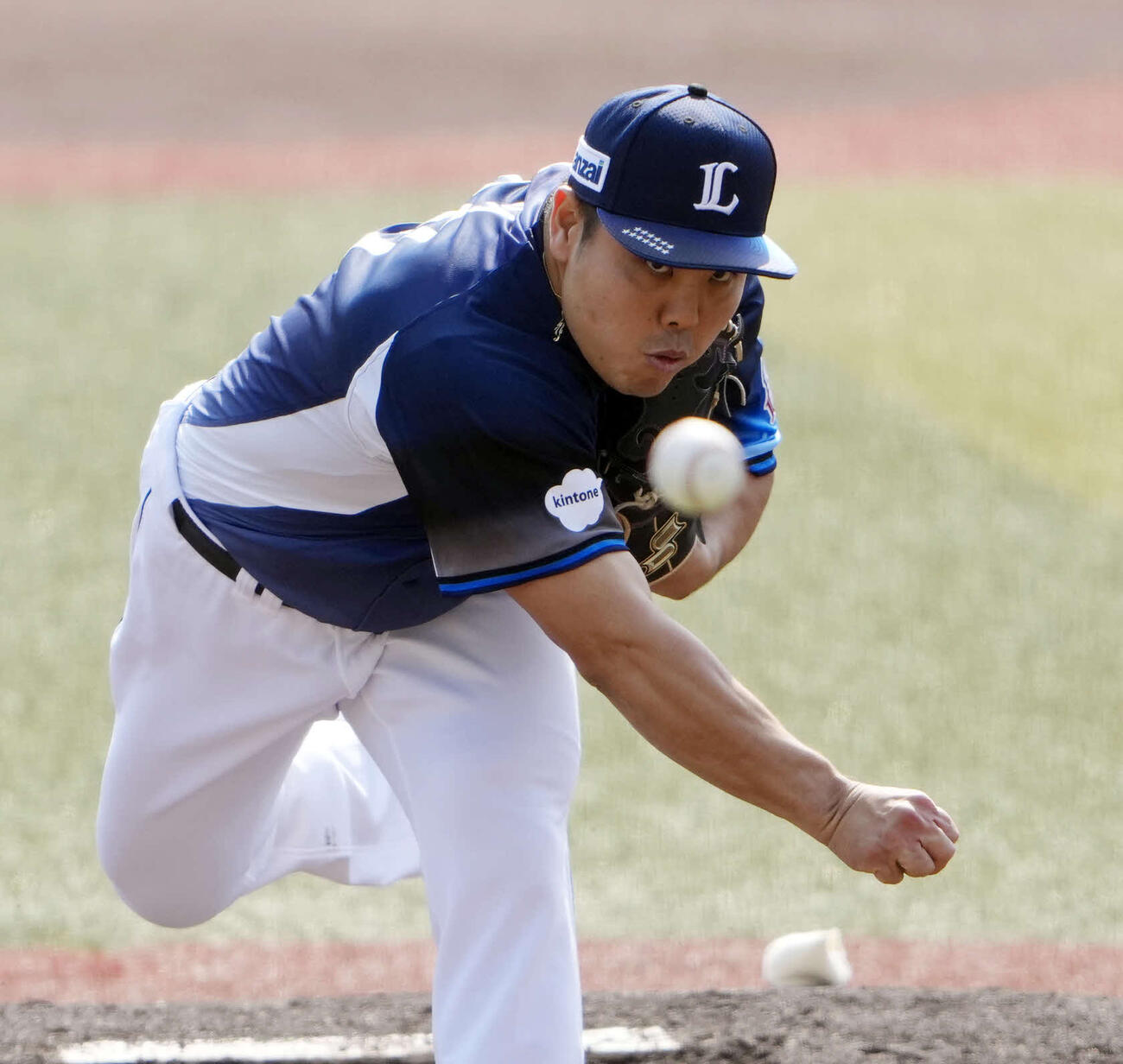 ロッテ対西武　西武先発の平良（撮影・小島史椰）