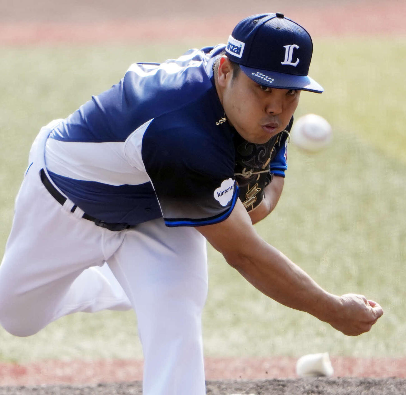 ロッテ対西武　西武先発の平良（撮影・小島史椰）